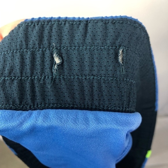 Nike Dri-Fit Stay Cool Blue & Green Running Shorts S - Picture 5 of 6